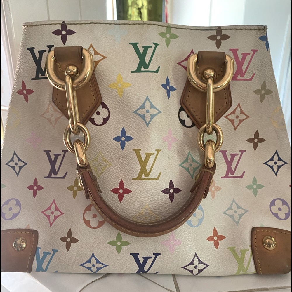 Louis Vuitton white monogram handbag